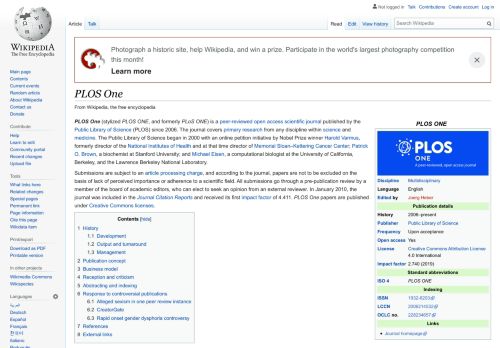 
                            8. PLOS One - Wikipedia