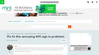 
                            2. Pls fix this annoying Wifi sign in problem! - Android Forums at ...