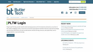 
                            2. PLTW Login - Butler Tech