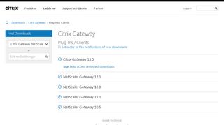 
                            6. Plug-Ins / Clients - Citrix