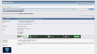 
                            9. PLUGGLE PLUGGLE PLUGGLE - Bitcointalk