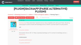 
                            10. [plugin] back4app (Parse alternative) plugins - Construct Official ...