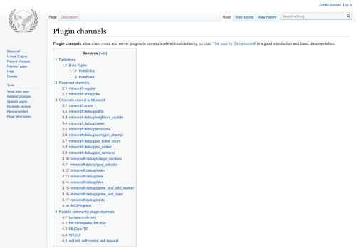 
                            9. Plugin channels - wiki.vg