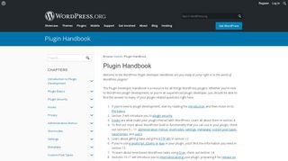 
                            9. Plugin Developer Handbook | WordPress Developer Resources