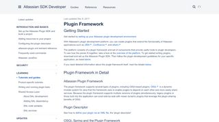 
                            3. Plugin Framework - Atlassian Developers