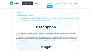 
                            8. Plugin: Joomla User - AcyMailing