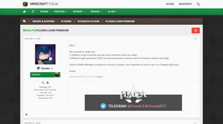 
                            9. Plugin Login Premium - Forum - Minecraft ITALIA