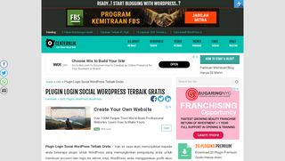 
                            6. Plugin Login Social Wordpress Terbaik Gratis - Centerklik