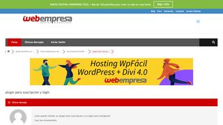 
                            9. plugin para suscripcion y login - Webempresa