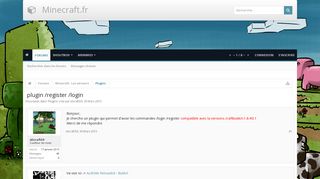 
                            8. plugin /register /login | Minecraft.fr - Forum