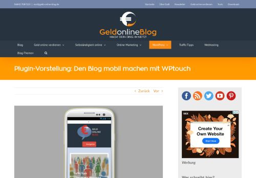 
                            3. Plugin-Vorstellung: Den Blog mobil machen mit WPtouch