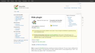 
                            6. plugin:hide [DokuWiki]