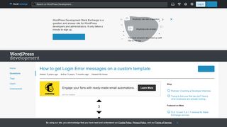 
                            5. plugins - How to get Login Error messages on a custom template ...