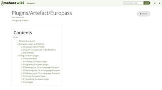 
                            8. Plugins/Artefact/Europass - Mahara Wiki