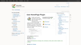 
                            3. plugin:userhomepage [DokuWiki]