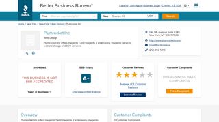 
                            12. Plumrocket Inc | Better Business Bureau® Profile