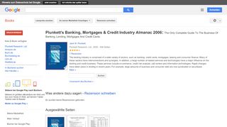
                            11. Plunkett's Banking, Mortgages & Credit Industry Almanac 2006: The ...