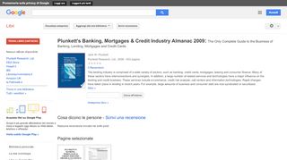 
                            12. Plunkett's Banking, Mortgages & Credit Industry Almanac 2009: The ...