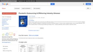 
                            10. Plunkett's Outsourcing & Offshoring Industry Almanac - Resultat for Google Books
