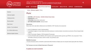 
                            10. Pluris | Area dei Sistemi Informativi biblioteche e documentazione