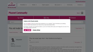 
                            11. Plus net router login fault - http://dsldevice.lan... - Plusnet ...