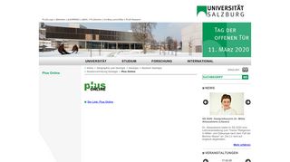 
                            2. Plus Online - Universität Salzburg - Uni Salzburg