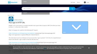 
                            7. Plus sign in HTTP URL - MuleSoft