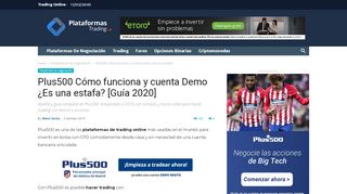 
                            6. Plus500 Cómo funciona y cuenta Demo ¿Es una estafa? [Guía 2019 ...