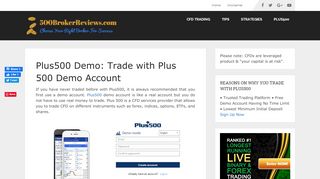 
                            7. Plus500 Demo: Trade with €20000 Plus 500 Demo Account