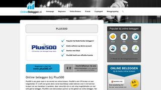 
                            5. Plus500 | Online beleggen bij Plus500 – Onlinebeleggen.nl