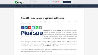 
                            6. Plus500: recensione e opinioni sul broker | Money.it