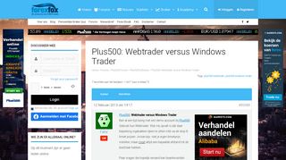 
                            10. Plus500: Webtrader versus Windows Trader - ForexFox