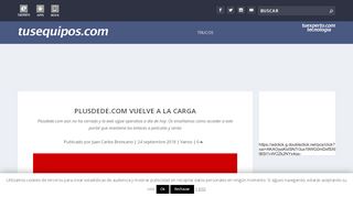 
                            9. Plusdede.com vuelve a la carga: así podemos entrar en la web