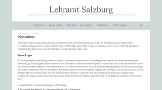 
                            6. PlusOnline | Das Lehramt-Salzburg Portal