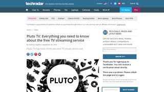 
                            5. Pluto TV: Everything you need to know about the free TV streaming ...