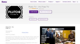 
                            10. Pluto TV - It's Free TV | Roku Channel Store | Roku