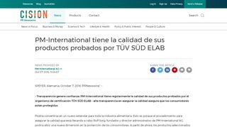 
                            3. PM-International tiene la calidad de sus productos probados por TÜV ...