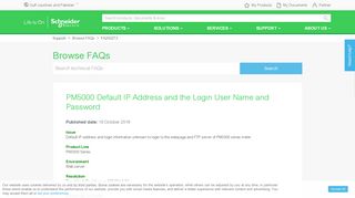 
                            12. PM5000 Default IP Address and the Login User Name and ...
