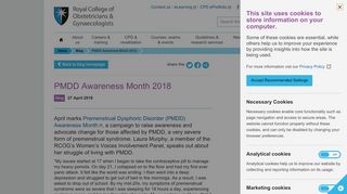 
                            3. PMDD Awareness Month 2018 - RCOG