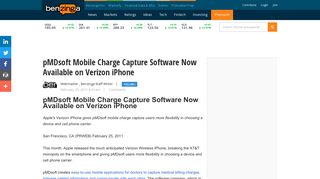 
                            7. pMDsoft Mobile Charge Capture Software Now Available on Verizon ...