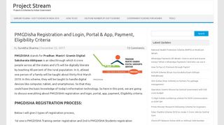 
                            4. PMGDisha Registration and Login, Portal & App, Payment, Eligibility ...