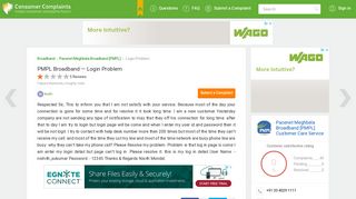 
                            6. PMPL Broadband — Login Problem