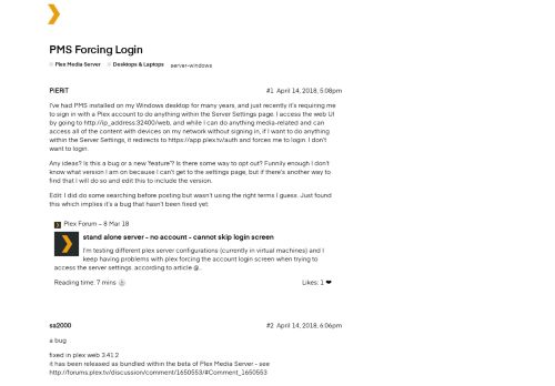 
                            11. PMS Forcing Login - Computers - Plex Forum