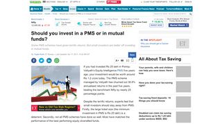 
                            10. PMS: Should you invest in a PMS or in mutual funds?