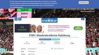
                            11. PMU-Studentenheim Salzburg - Studium.at