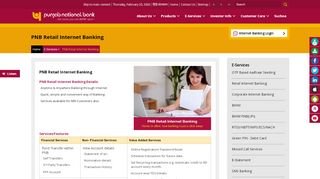 
                            10. PNB Retail Internet Banking
