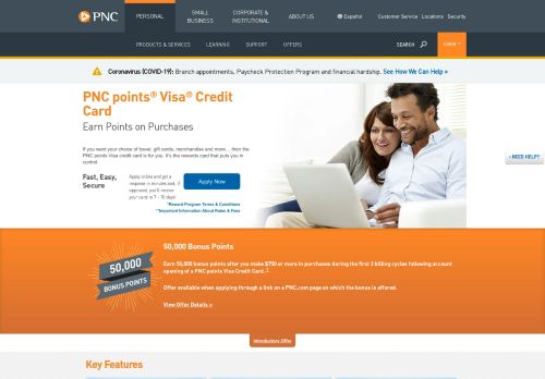 
                            6. PNC points Visa Credit Card | PNC