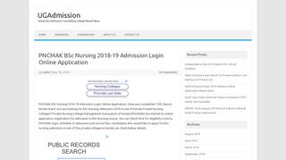 
                            3. PNCMAK BSc Nursing 2018-19 Admission Login Online Application ...