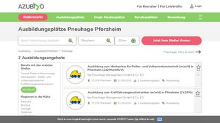 
                            10. Pneuhage Ausbildung Pforzheim | AZUBIYO