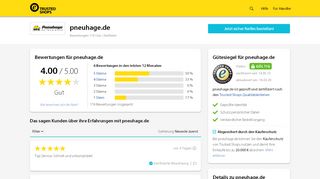 
                            12. pneuhage.de Bewertungen & Erfahrungen | Trusted Shops